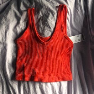 Urban outfitters drew seamless ribbed bra top